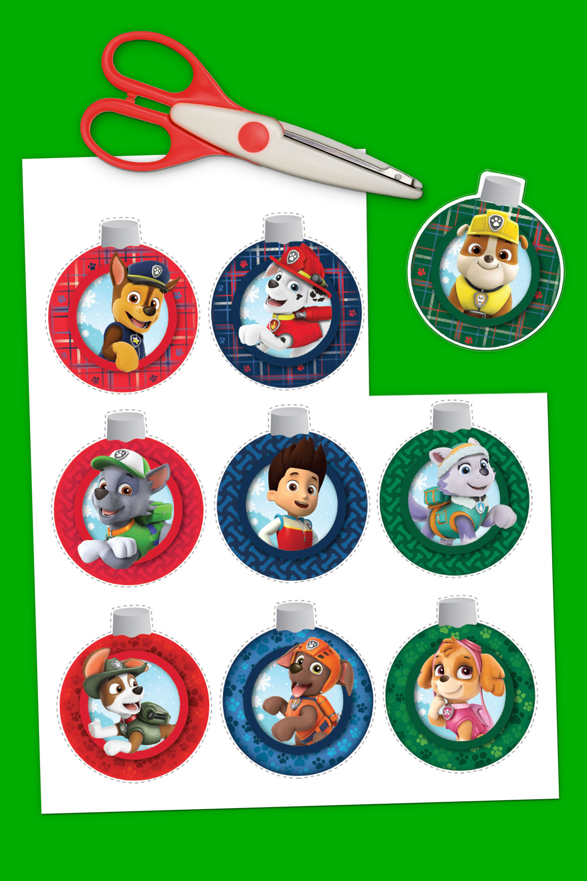 PAW Patrol Christmas Ornaments