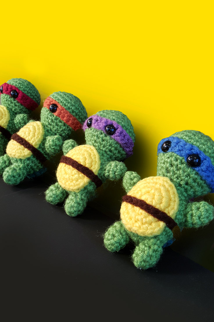 Teenage Mutant Ninja Turtles Amigurumi Crochet Pattern