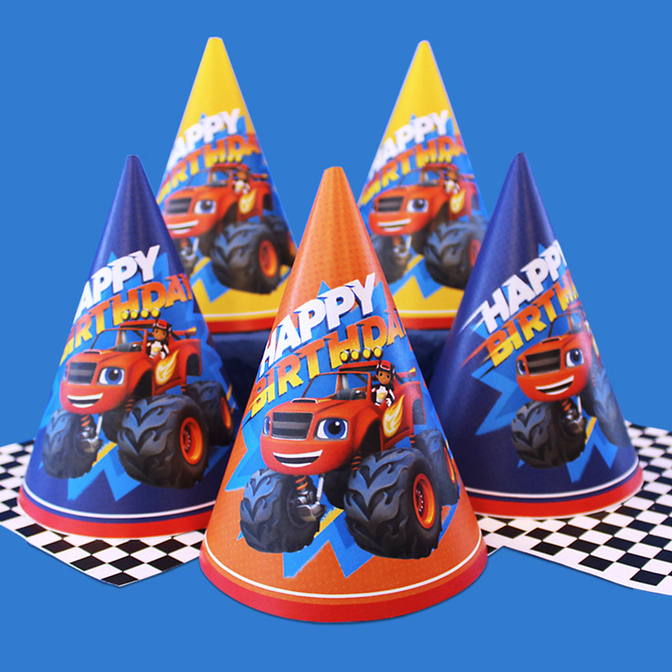 Blaze and the Monster Machines Birthday Party Hats