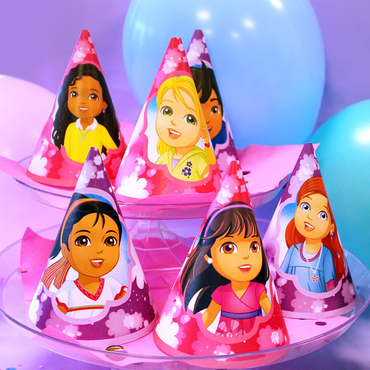 Dora and Friends Party Hats