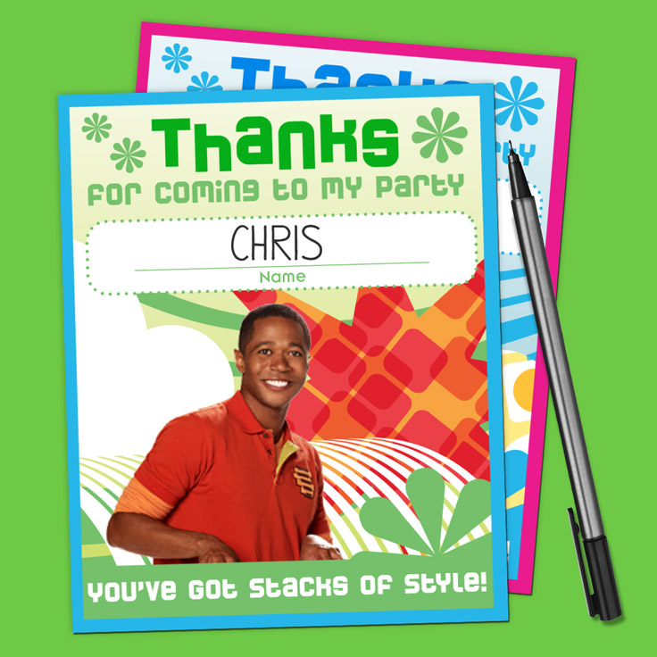 Fresh Beat Band Birthday Party Thank You Cards