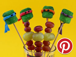 More ninja knitting & tasty turtle treats on Pinterest!