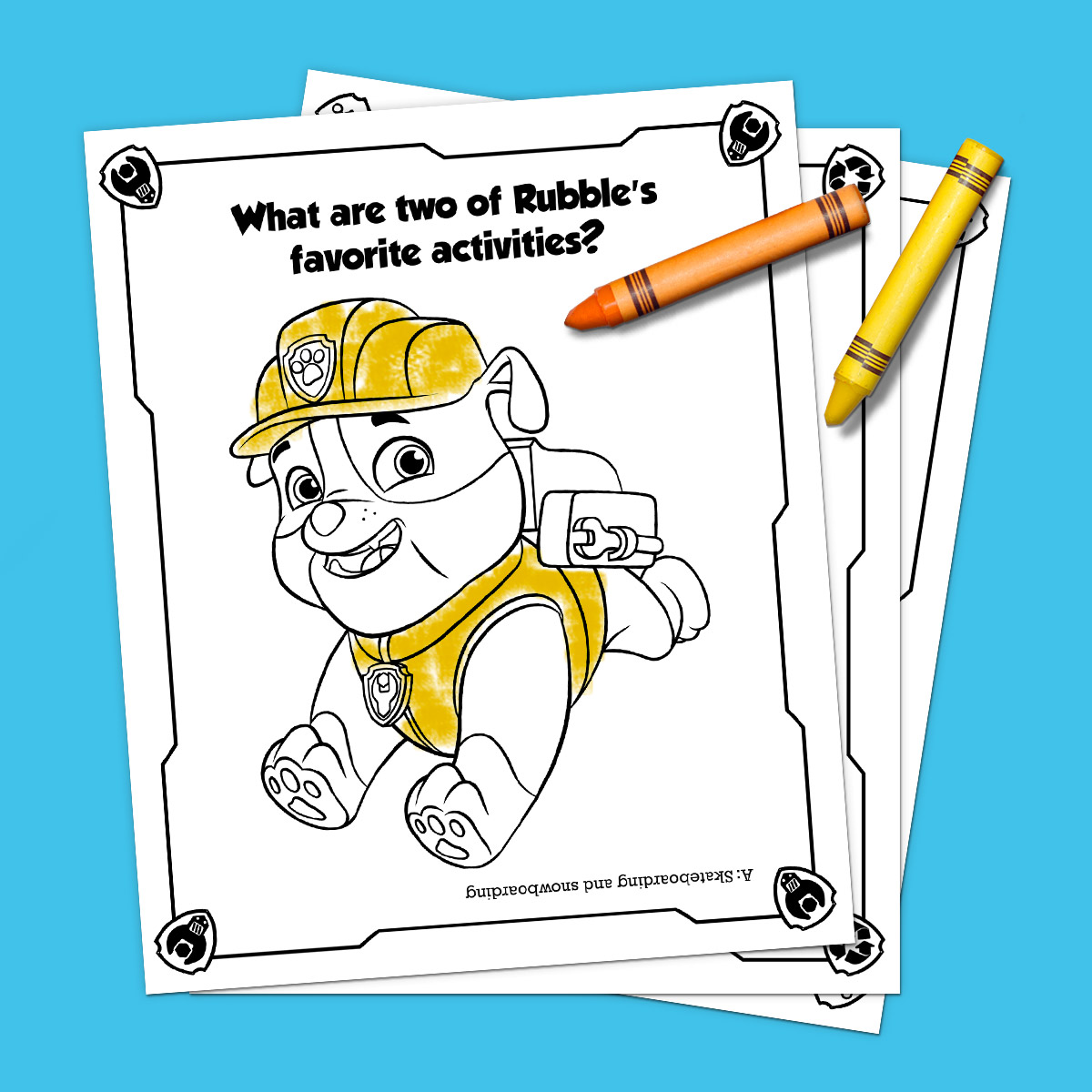 Pup Quiz PAW Patrol Coloring Pack