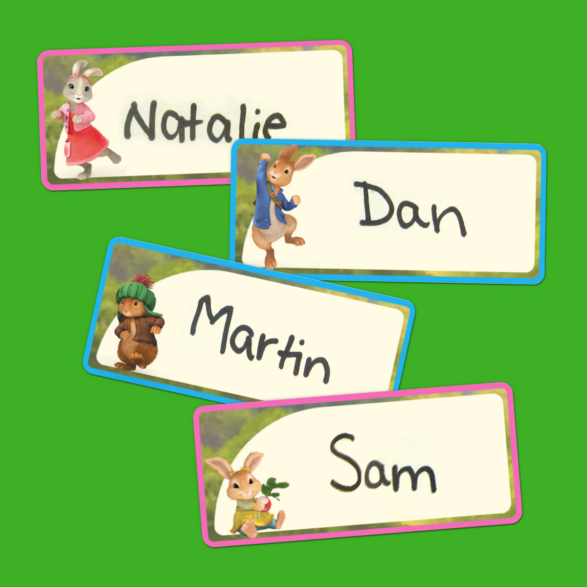 Peter Rabbit Birthday Name Tags