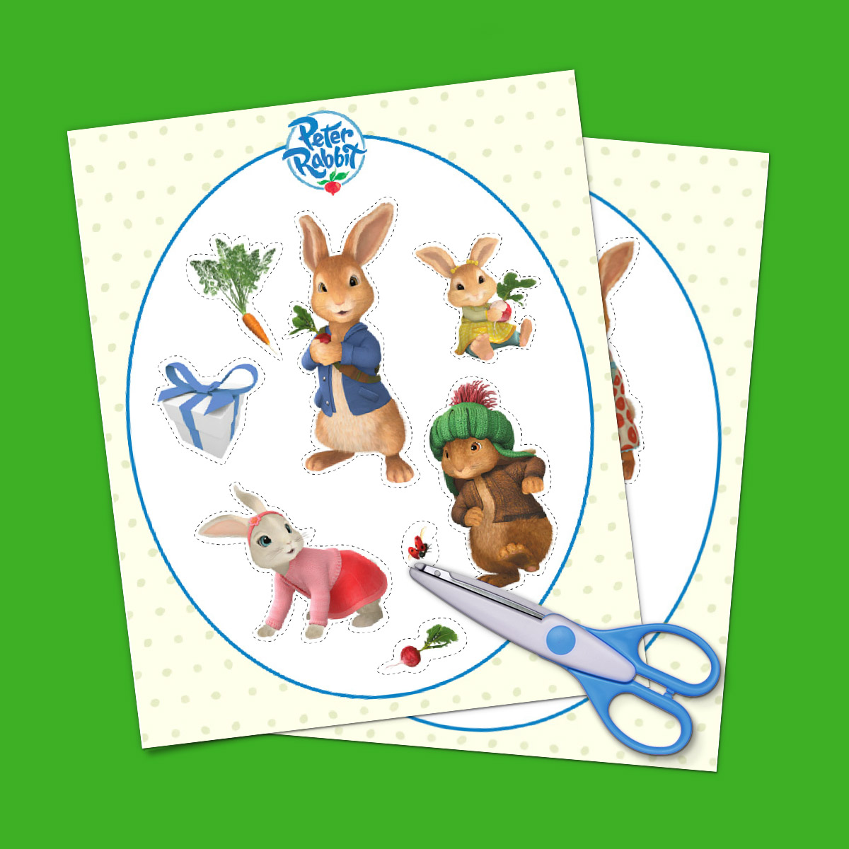 Peter Rabbit Birthday Party Goody Bag Stickers