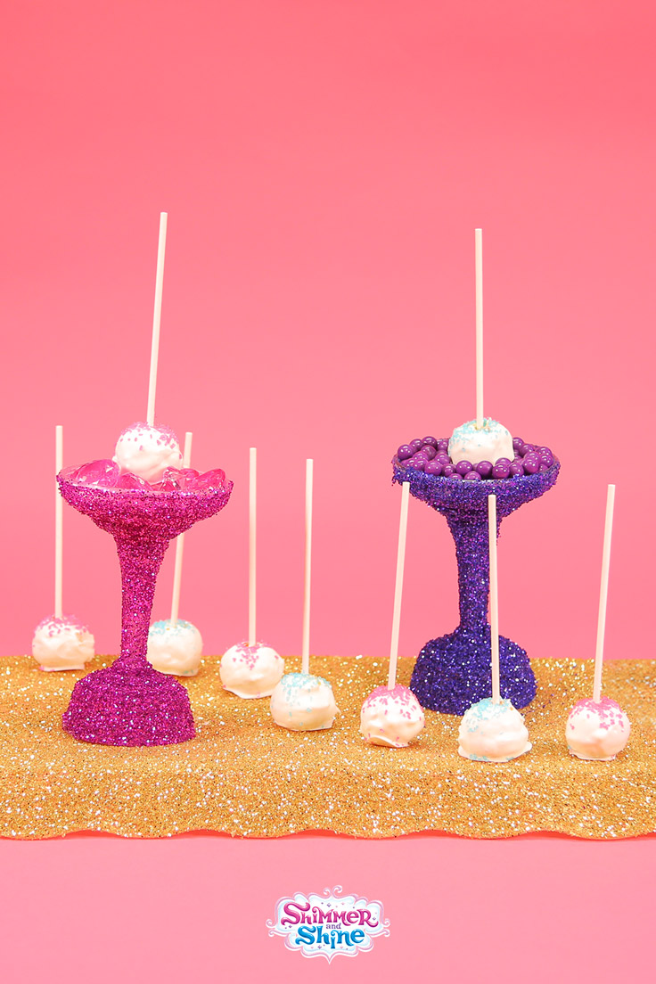 Shimmer and Shine Sparkly Sweet Cake Pops