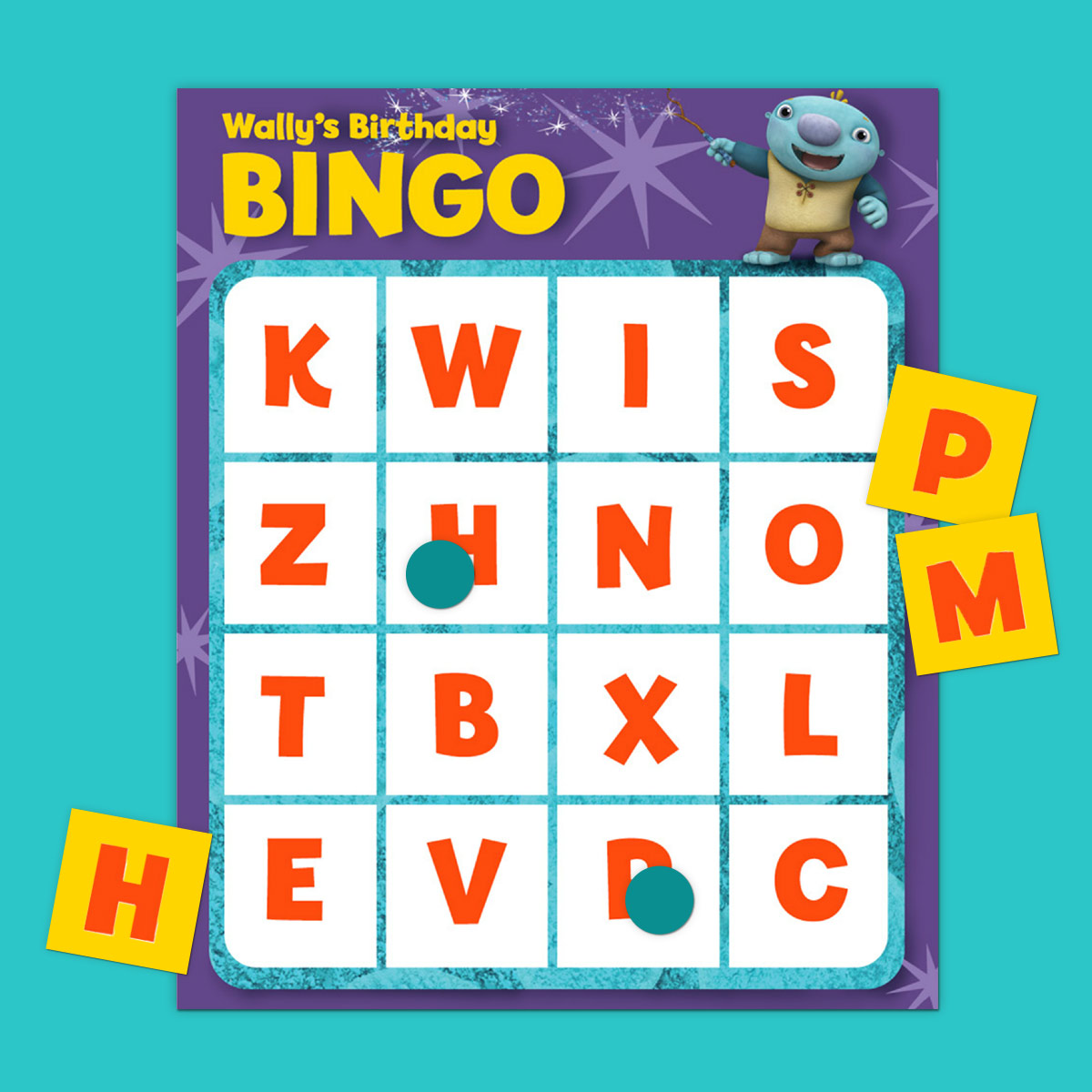 Wallykazam! Birthday Bingo Game