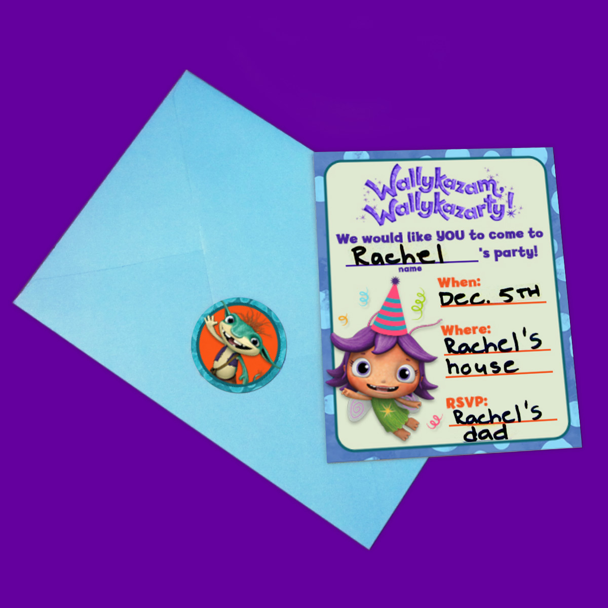 Wallykazam! Birthday Party Invitations