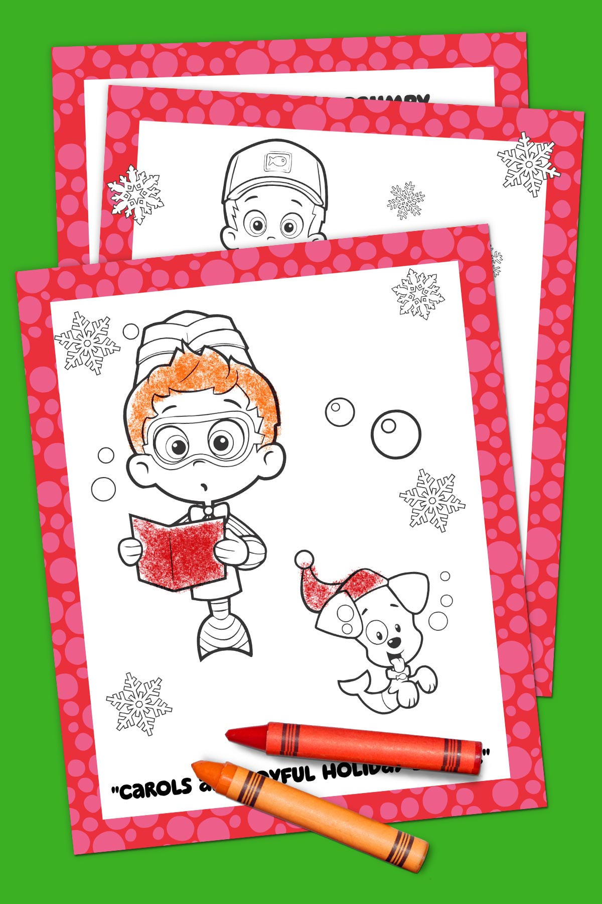 Bubble Guppies Holiday Coloring Pack