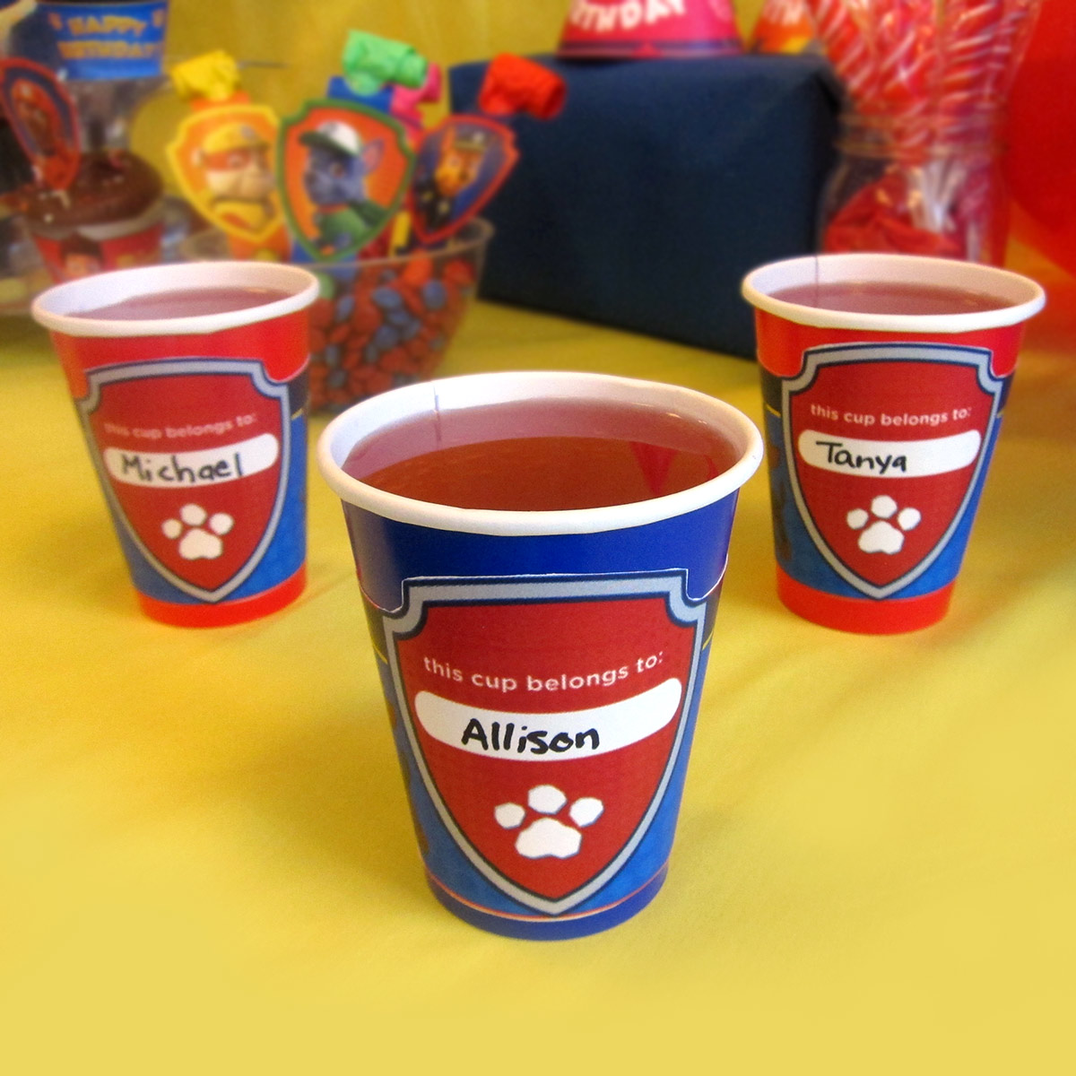 PAW Patrol Party Cup Wrappers