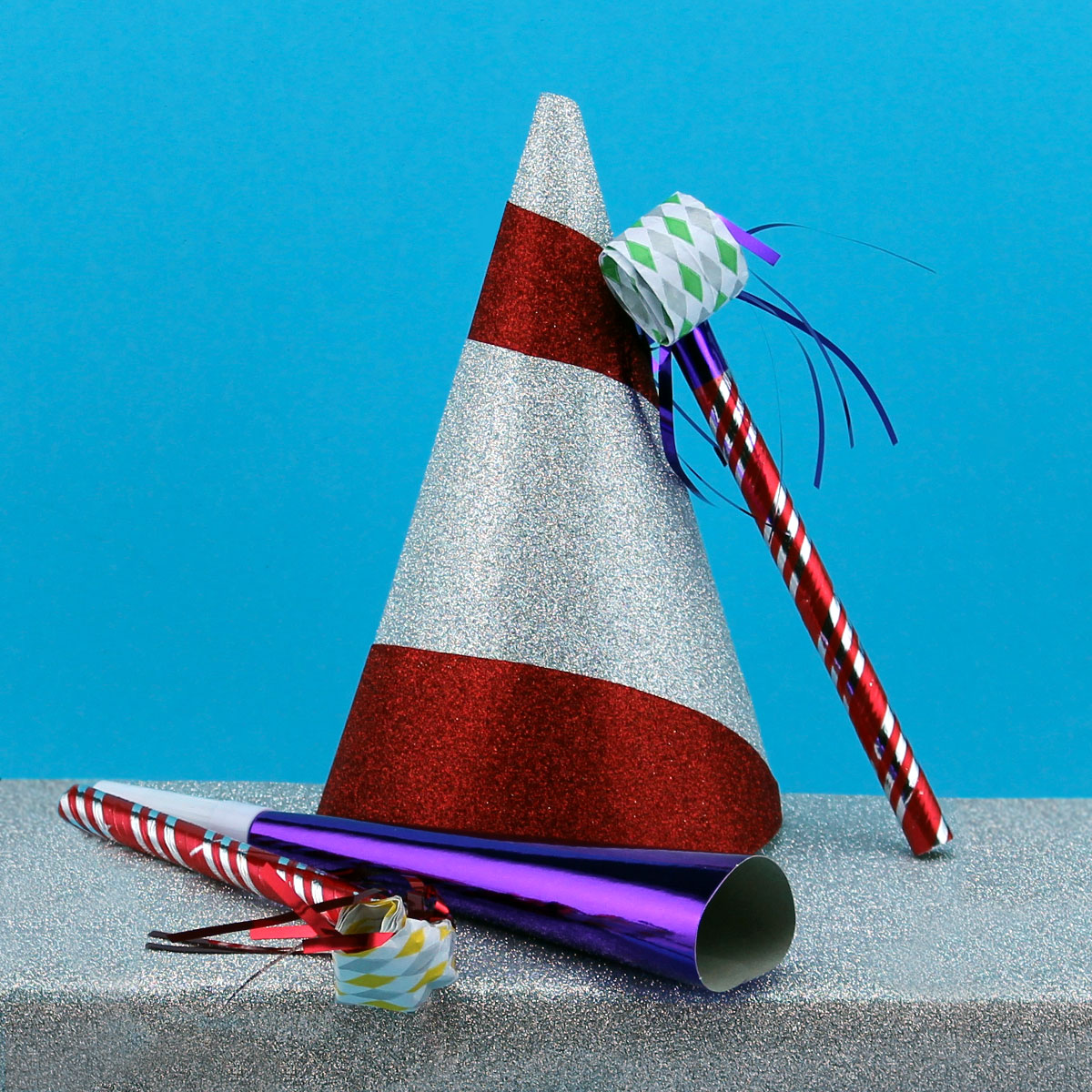 Rocky’s Recycled Gift Wrap Party Hats