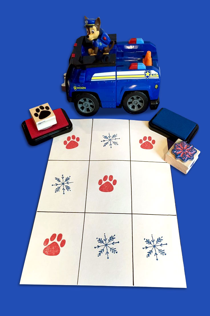 PAW Patrol Winter Tic Tac Toe