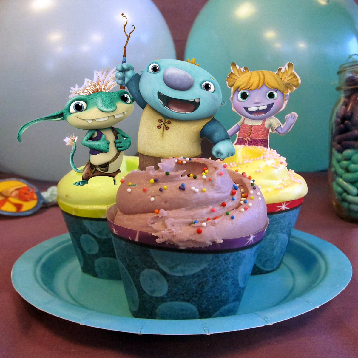 Wallykazam! Cupcake Wrappers and Toppers