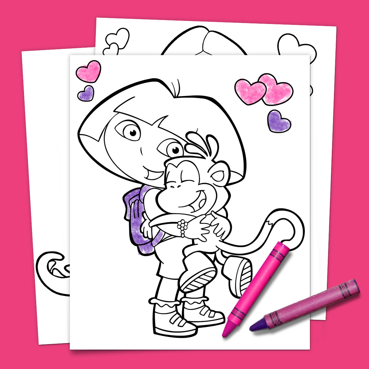 Dora Loves Boots Coloring Pack