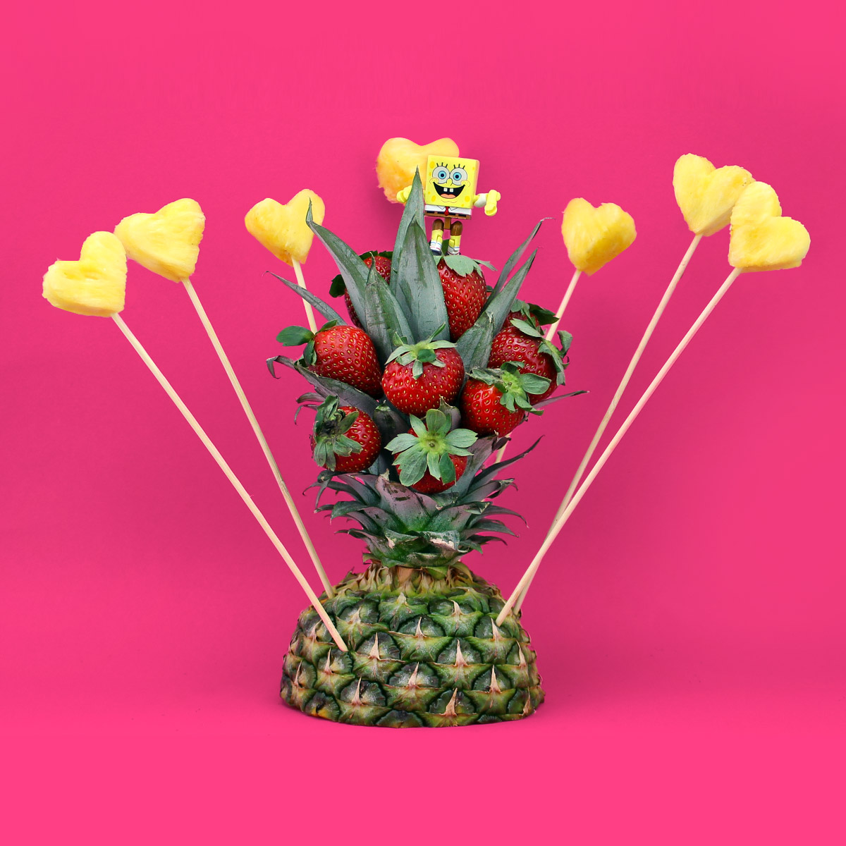 Spongebob Pineapple Hearts Arrangement