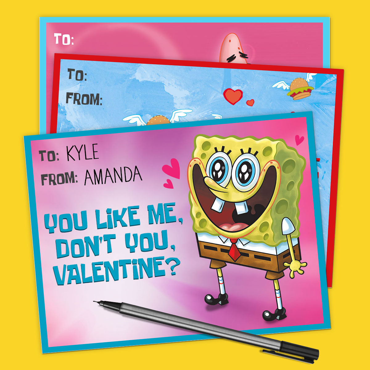 SpongeBob SquarePants Valentines