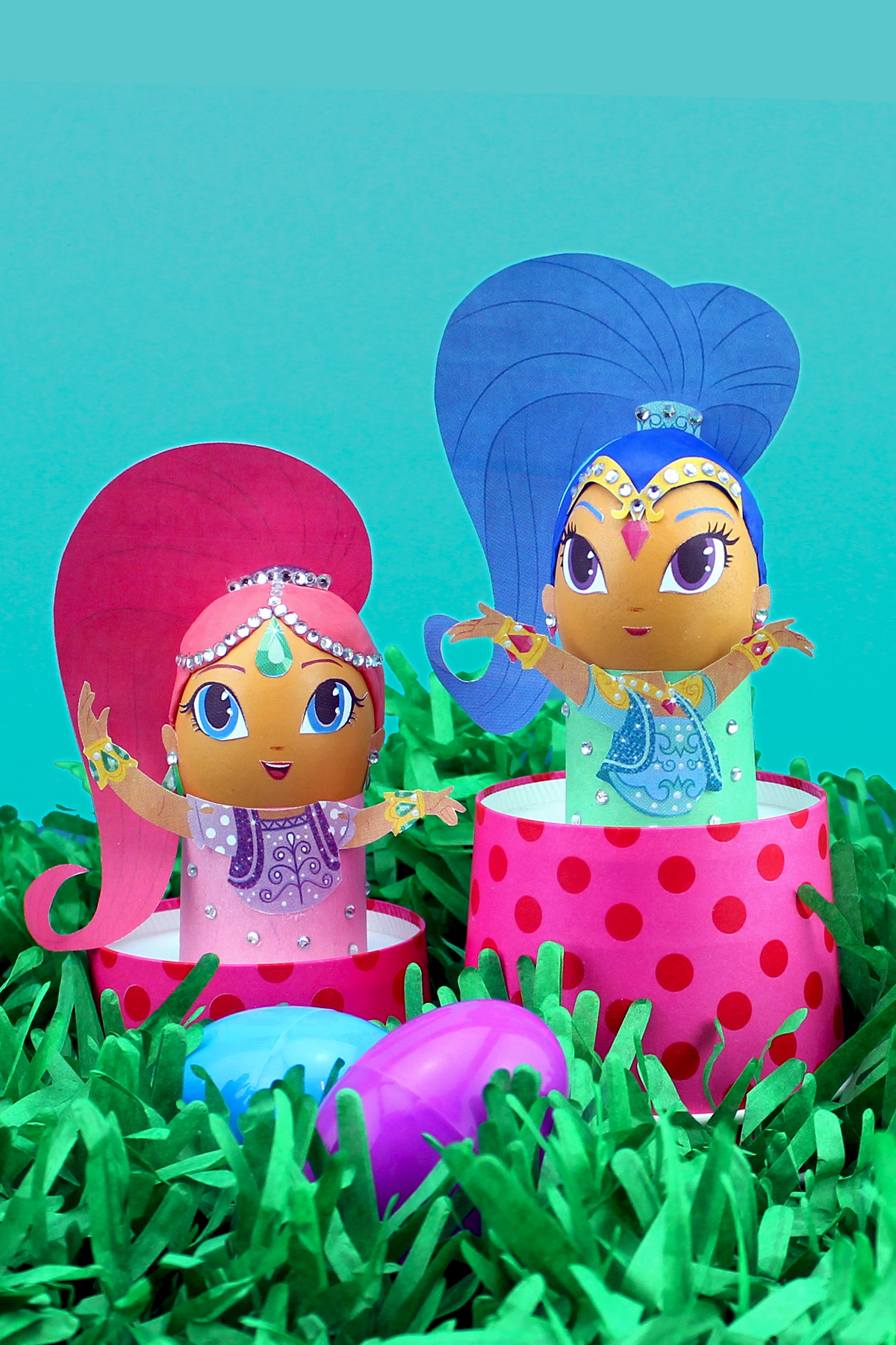 DIY Shimmer and Shine Easter Egg Craft!