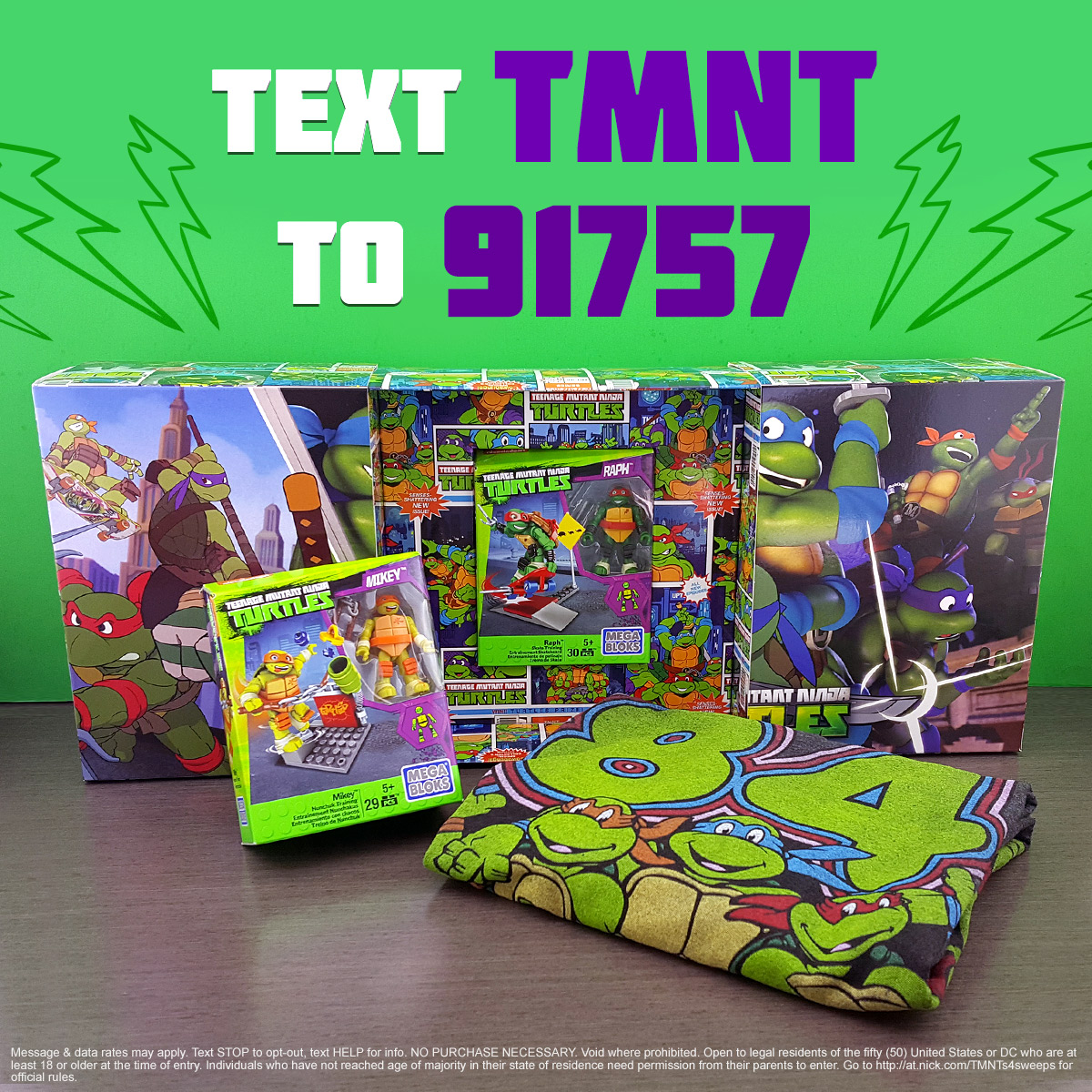 TMNT Season 4 SMS Sweepstakes