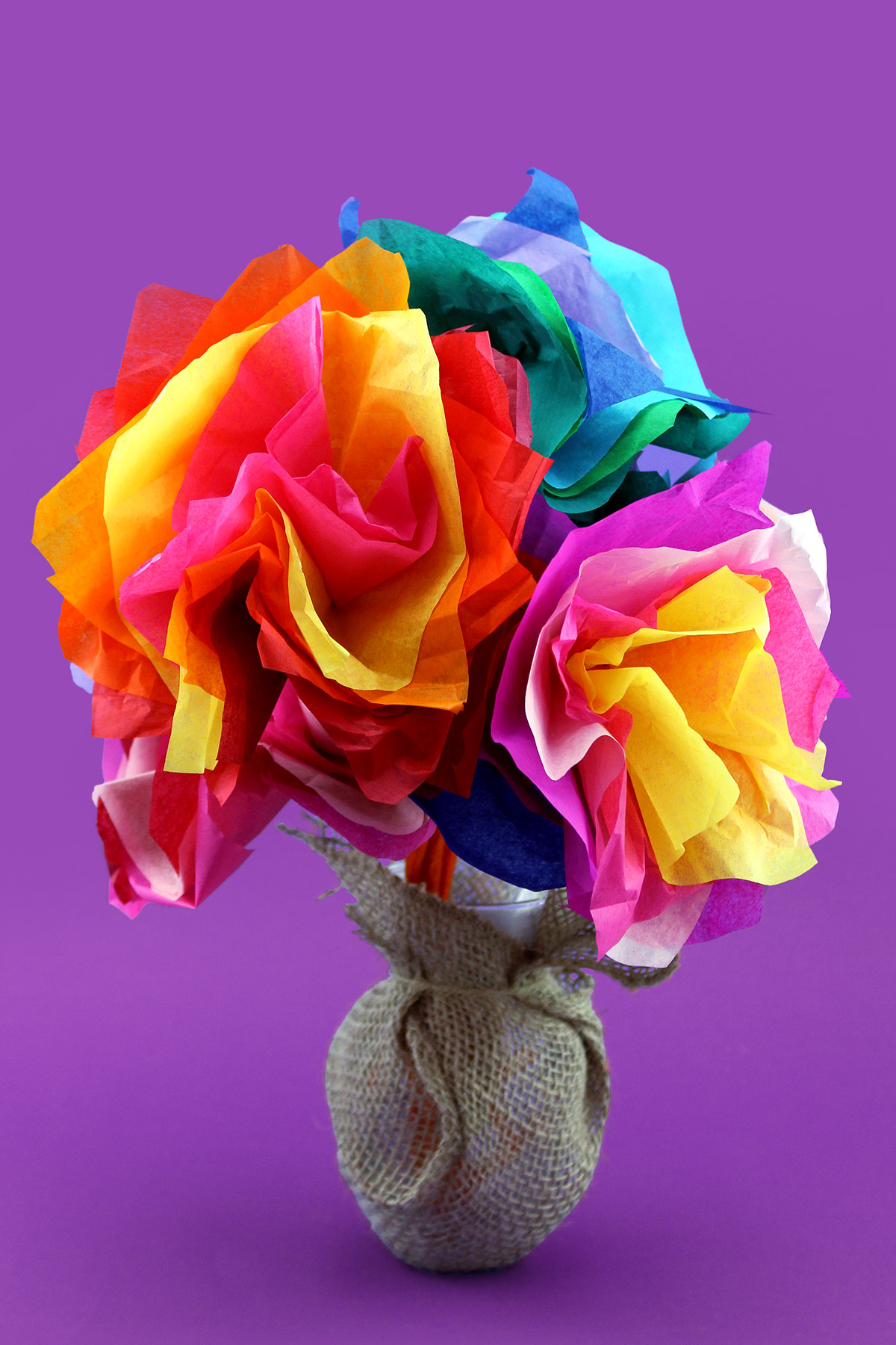 Dora Mother’s Day Tissue Paper Flower Craft