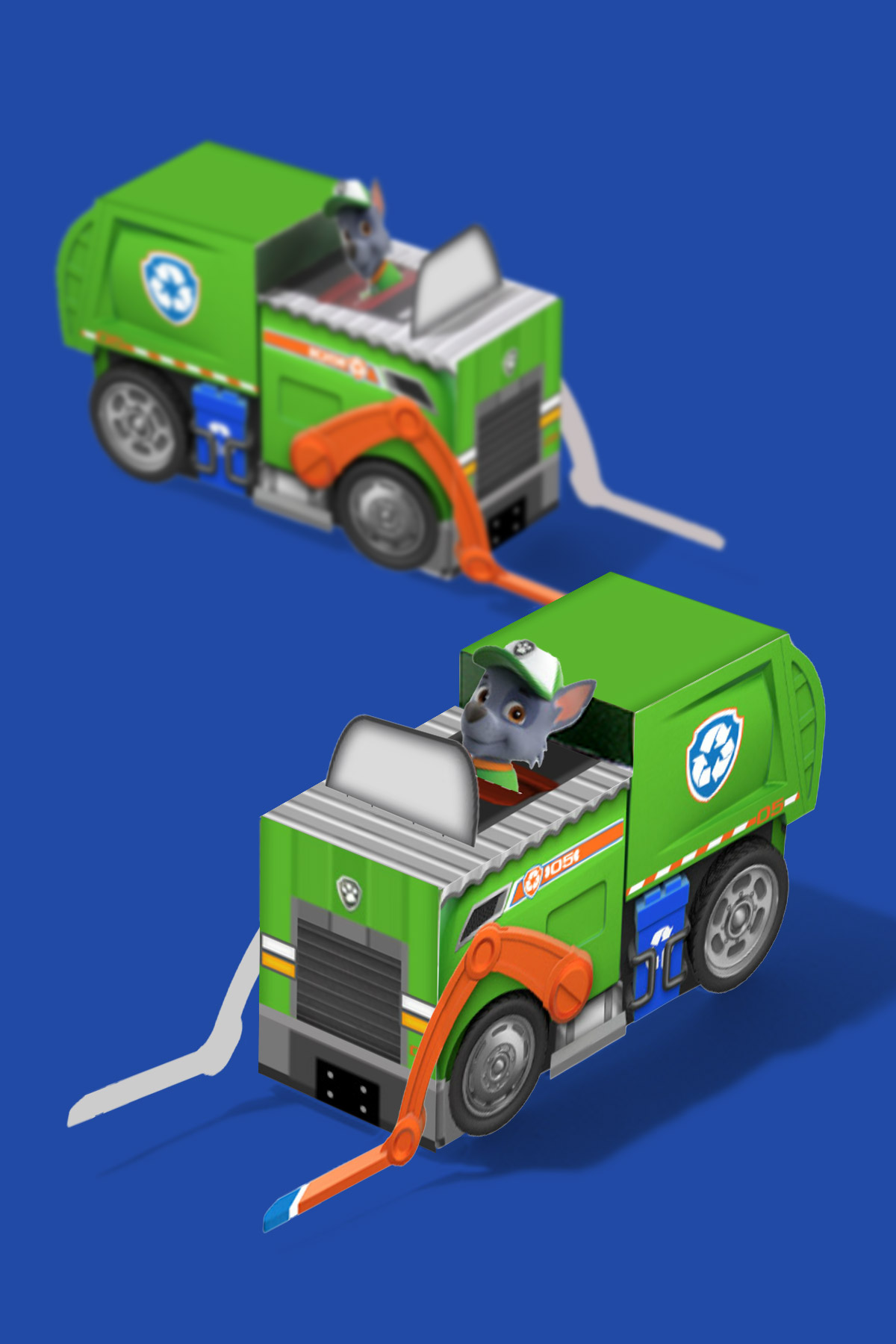 PAW Patrol Rocky Paper Vehicle Toy