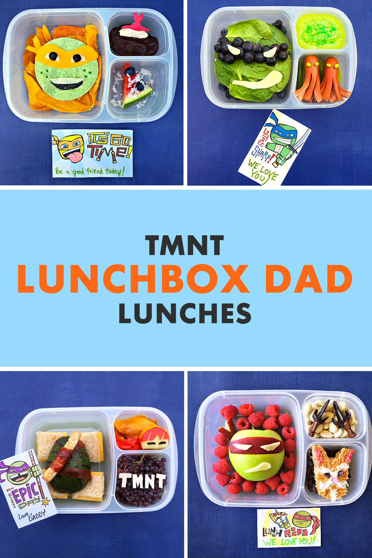 Four Kick-shell Lunches for Four Awesome Turtles
