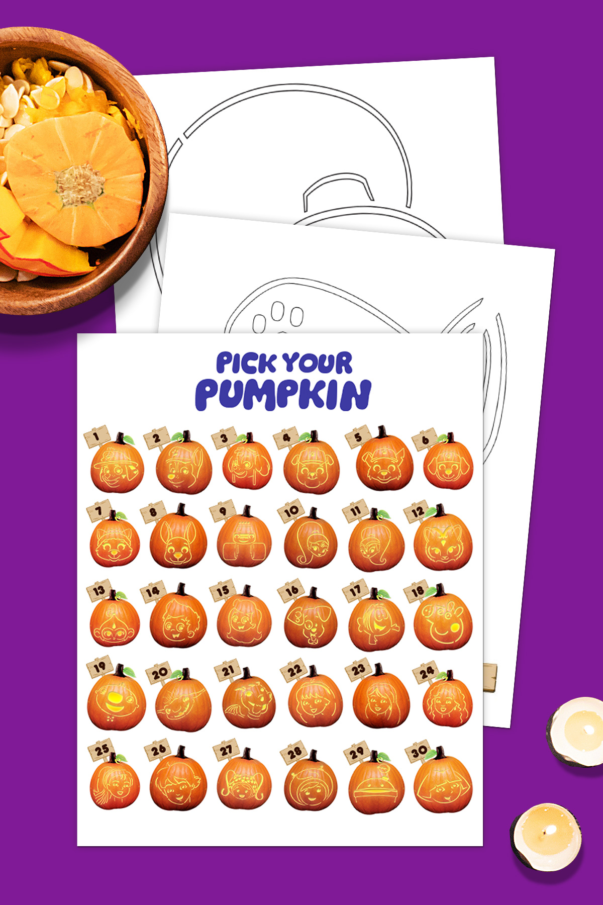 Exclusive Halloween Pumpkin Stencil Pack