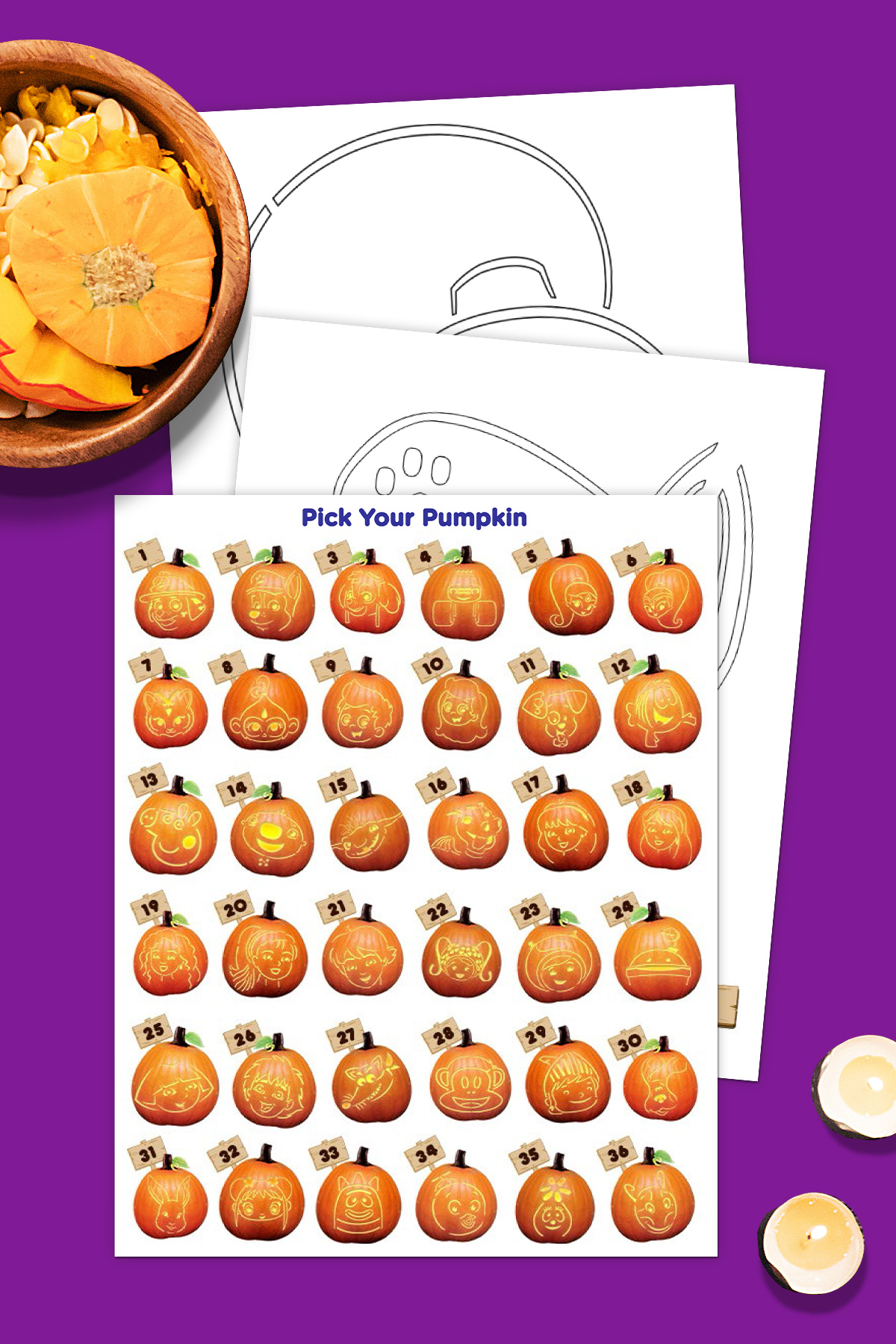 Halloween Pumpkin Stencils