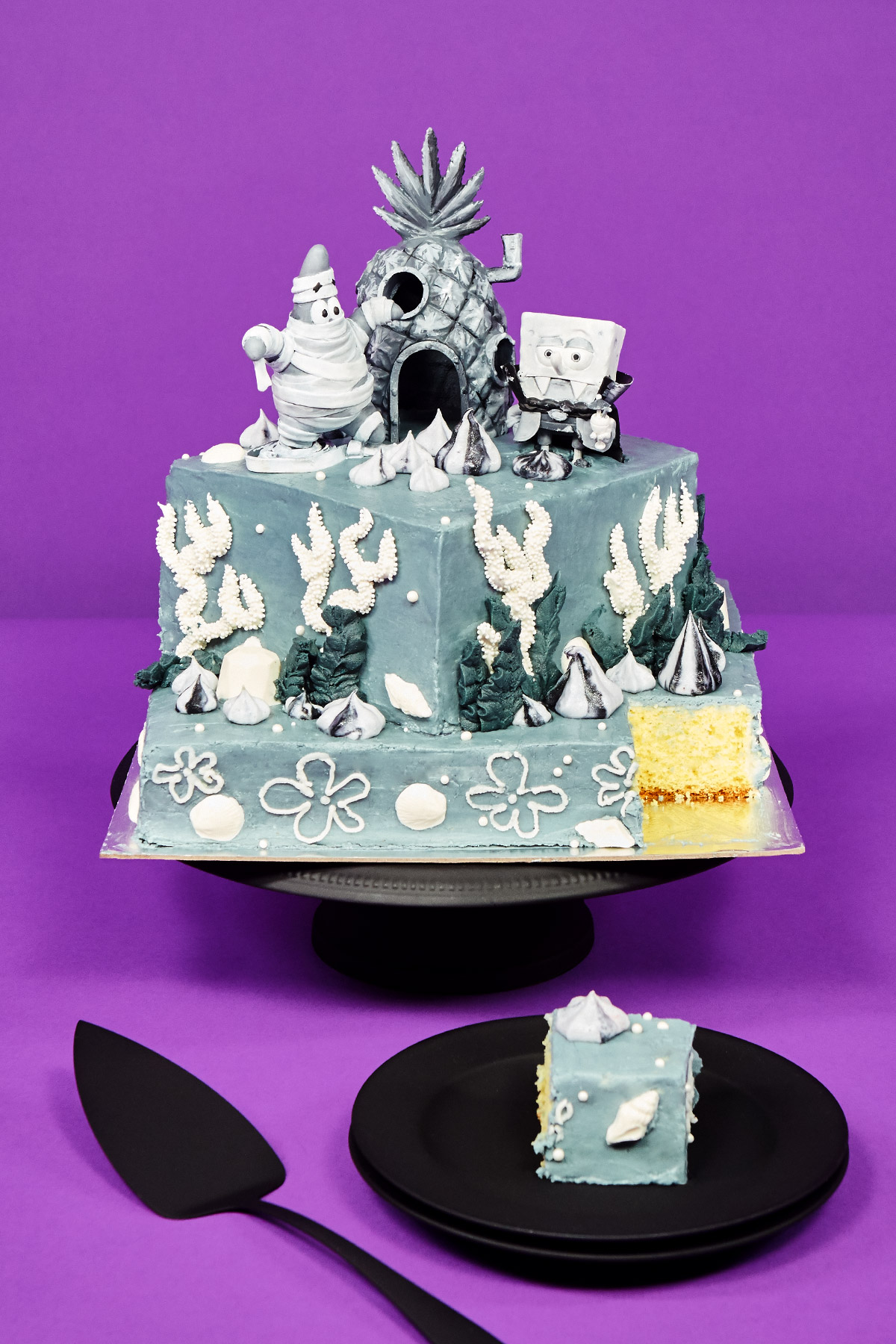 Spooky SpongeBob Cake