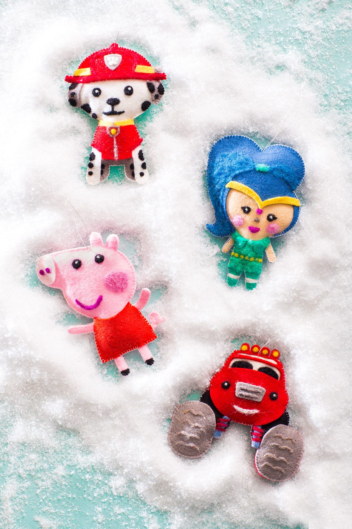 Warm and Fuzzy Holiday Ornaments