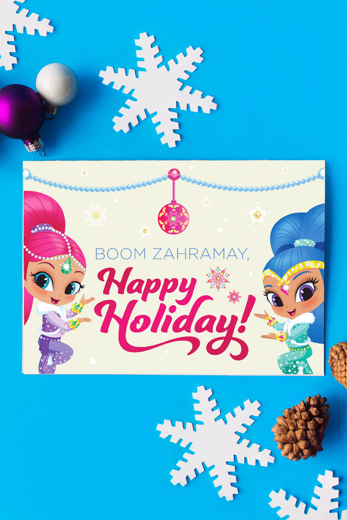 Shimmer & Shine Holiday Card
