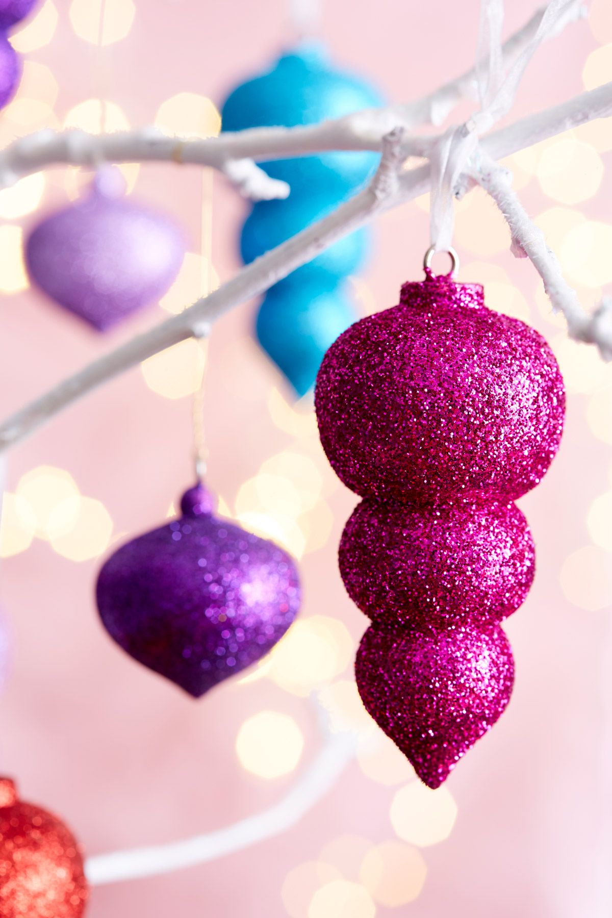 Shimmer and Shine Glittery Ornaments