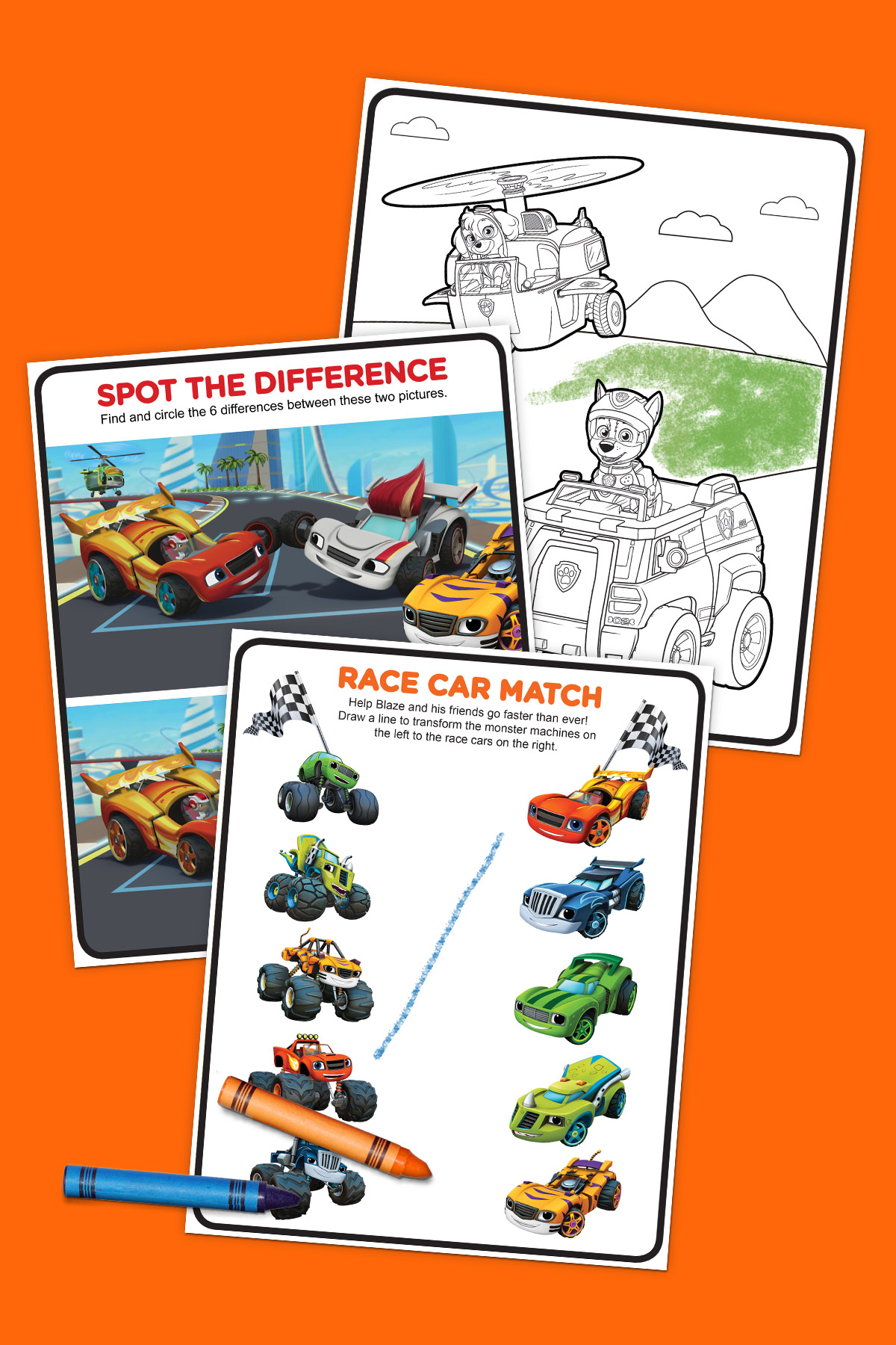 The Fast and the Furriest Activity Pack
