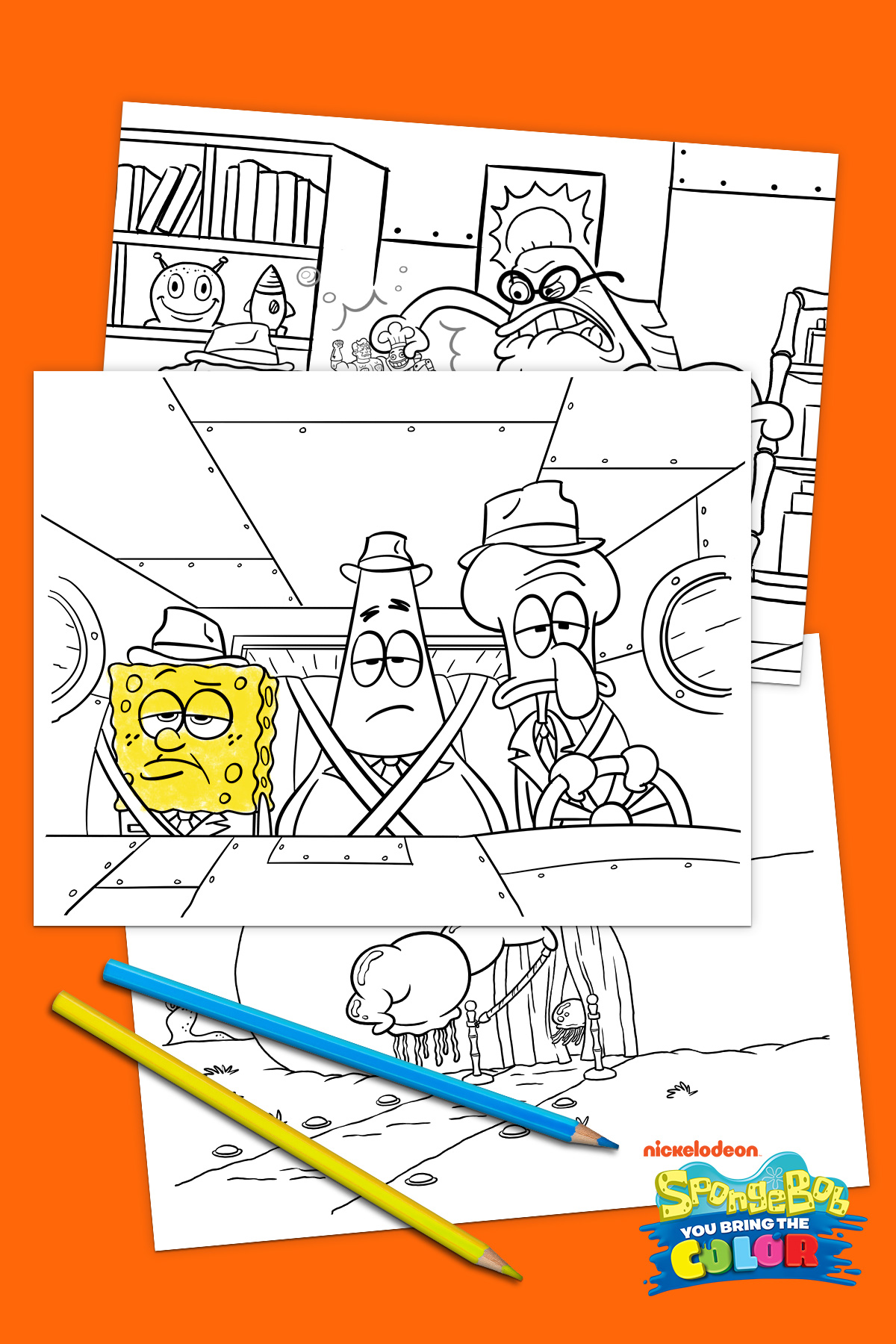 SpongeBob Squid Noir Coloring Pack