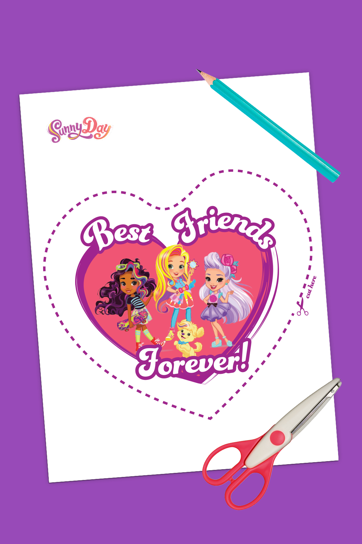 Sunny Day Printable Valentines