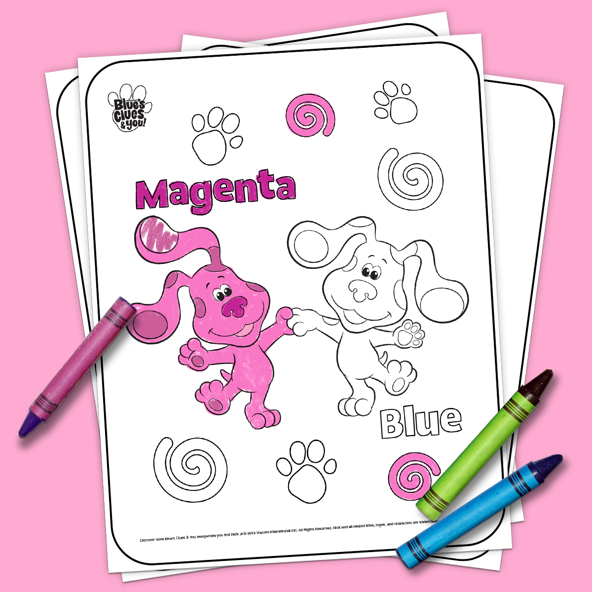 Blue’s Clues & You Printable Coloring Page