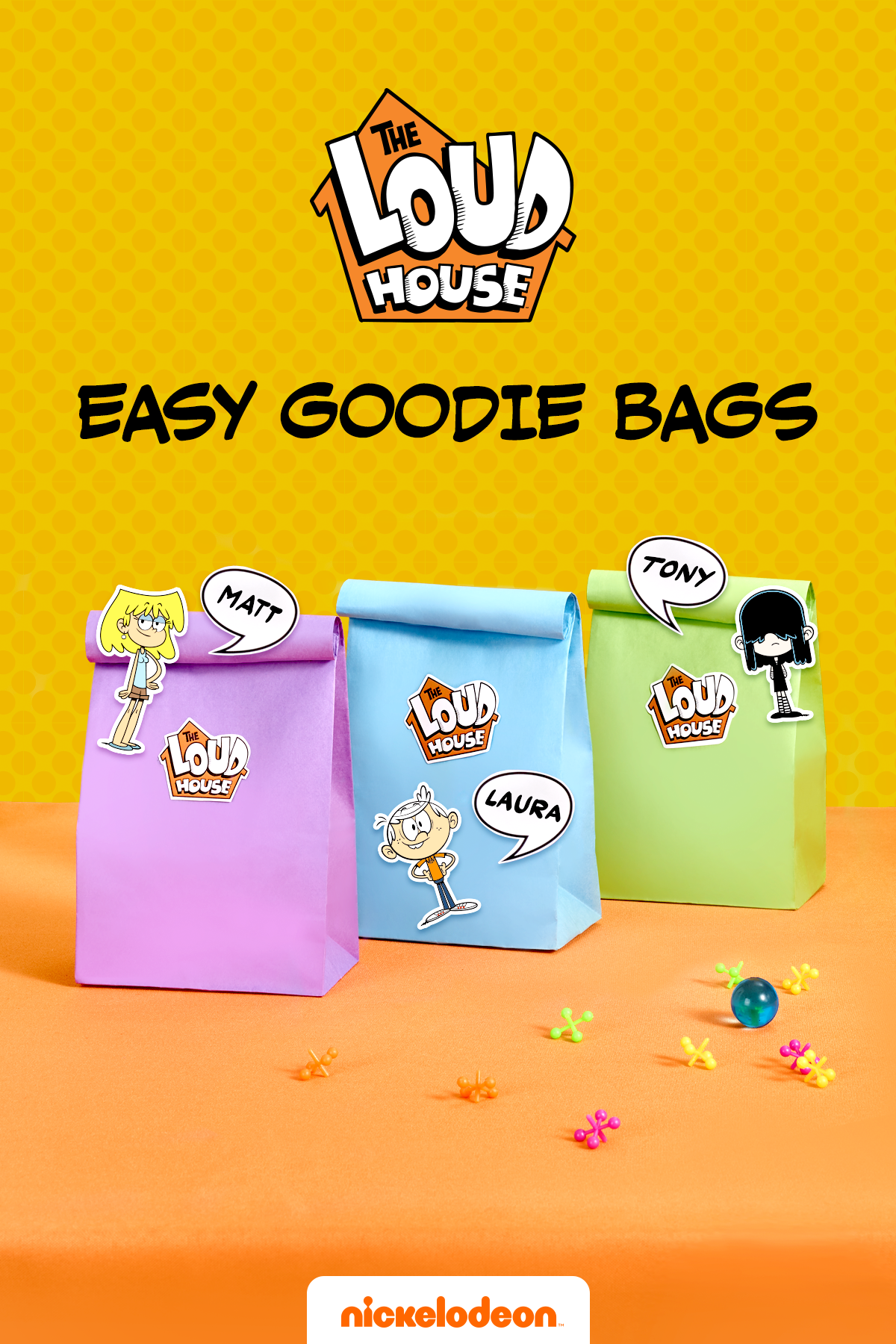 Loud House Goodie Bag Decals