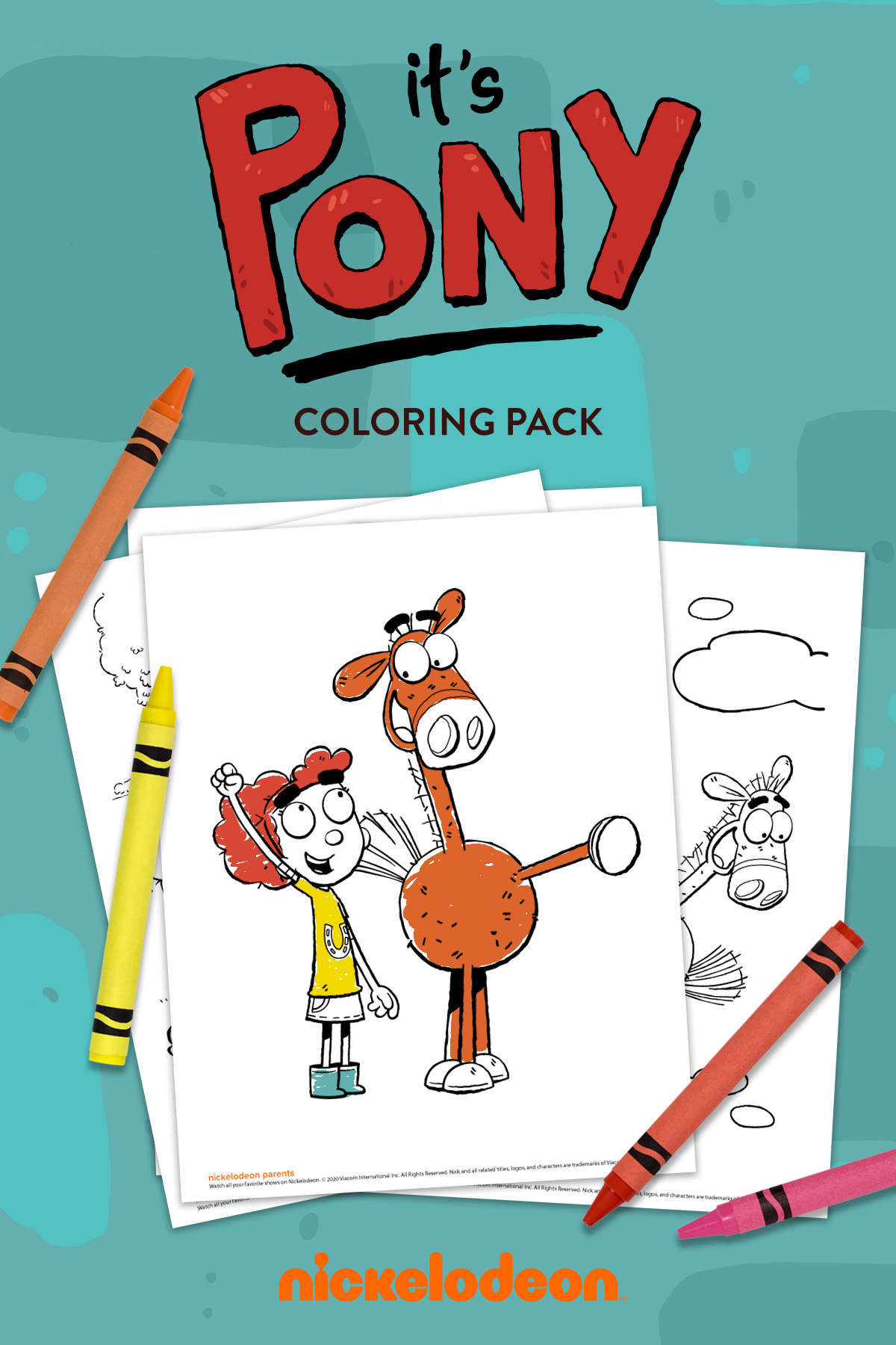 It’s Pony! Pony! Pony! Printable Coloring Pages