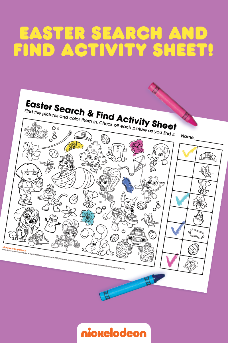 Nick Jr. Easter Search and Find